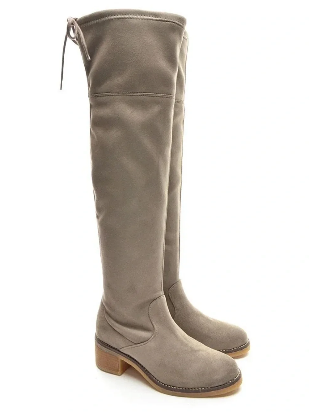 Eric Michael “Alessandra” Over-the-Knee Suede Block Heel Boots - EU 38 7.5